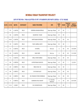 Optimisation of Harbour Line Part-II (Kurla- G.T.B. Nagar)