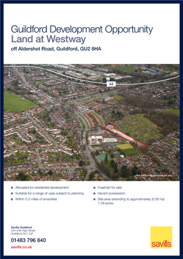 Guildford Development Opportunity Land at Westway Off Aldershot Road, Guildford, GU2 8HA