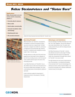 Rebar Strainmeters and “Sister Bars”