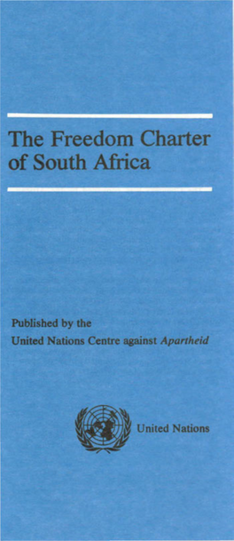 The Freedom Charter of South Africa