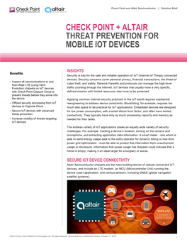 Check Point Altair Semiconductor Solution Brief