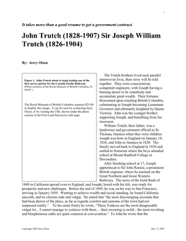 Sir Joseph William Trutch (1826-1904)