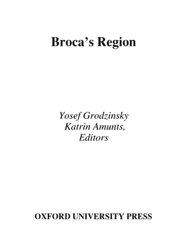 Broca's Region