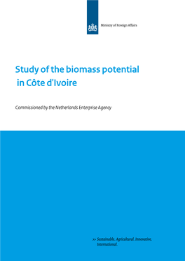 Study of the Biomass Potential in Côte D'ivoire
