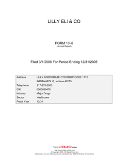 Lilly Eli & Co