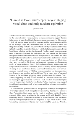 The Senses in Early Modern England, 1558–1660