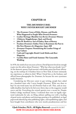 Gay Pioneers: How Drummer Shaped Gay Popular Culture 1965-1999 to History, No Model Identification Documents Or Signed Releases, and No Mail-Order Business