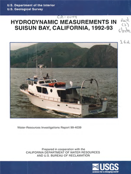 Hydrodynamic Measurements in Suisun Bay, California, 1992-93