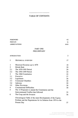 Downloaded from Brill.Com10/01/2021 11:15:44AM Via Free Access Xiv Table of Contents