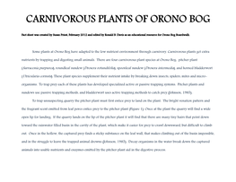 5. Carnivorous Plants of Orono