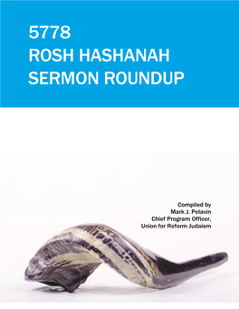 5778 Rosh Hashanah Sermon Roundup