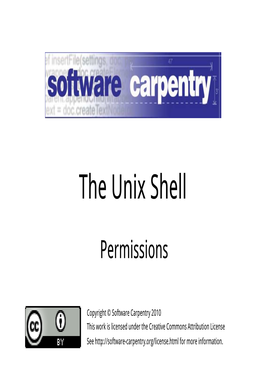 The Unix Shell