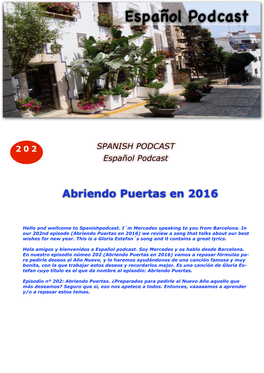 202 Abriendo Puertas En 2016