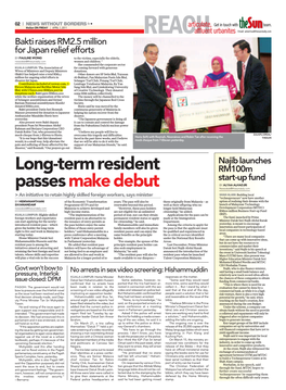 Long-Term Resident Passes Make Debut