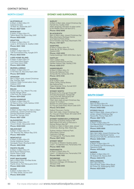 Visitor Guide NSW National Parks 2011 Contact Information Pp 90-96