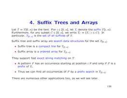 4. Suffix Trees and Arrays