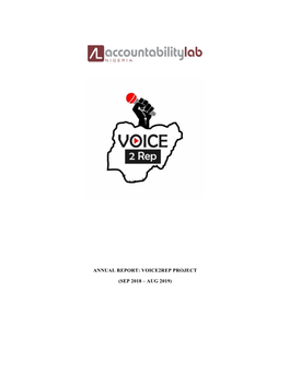 Annual Report: Voice2rep Project