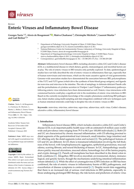 Enteric Viruses and Inflammatory Bowel Disease