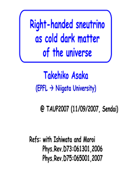Sterile Neutrino