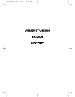 Understanding Human History