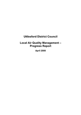 Air Quality Progress Report 2004