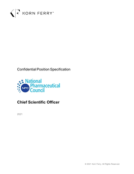 Chief Scientific Officer