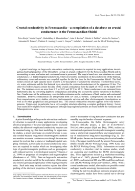 Crustal Conductivity in Fennoscandia—A Compilation of a Database on Crustal Conductance in the Fennoscandian Shield