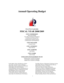 Annual Operating Budget