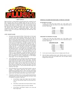 How-To-Play-High-Card-Flush.Pdf