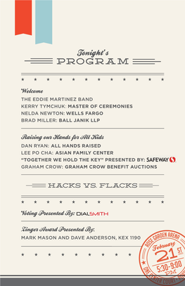 2013 Roast Program