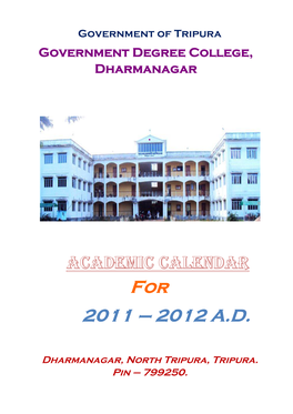 Academic Calendar 2011-2012