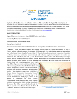 Clarkstown Downtown Name: Nanuet Hamlet Center County Name: Rockland Vision for Downtown