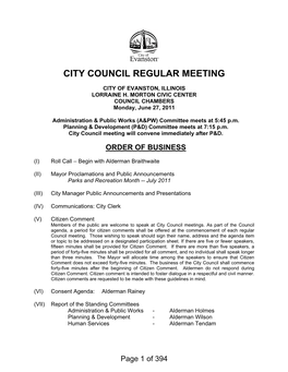 City Council Regular Meeting