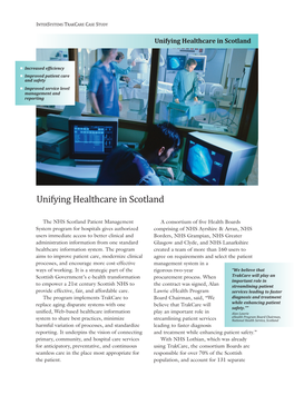 Unifying Healthcare in Scotland