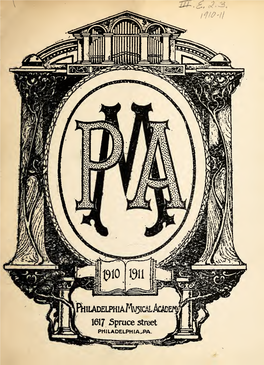 School Catalog, 1910-1911