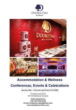 Accommodation & Wellness Conferences, Events & Celebrations