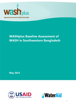 Washplus Baseline Assessment of WASH Situation in Southwestern