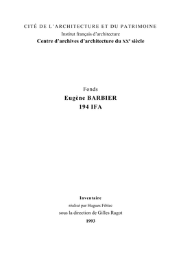 Notes De Classement General Du Fonds De L'entreprise