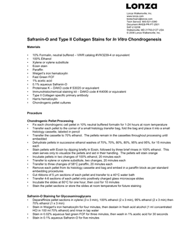 Safranin-O and Type II Collagen Stains WEB-PR-PT-2501 SAF-2