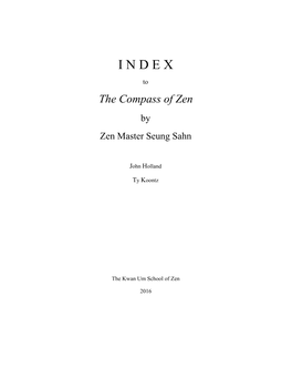 The Compass of Zen by Zen Master Seung Sahn