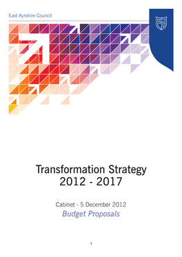 Transformation Strategy 2012 - 2017
