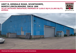 Unit D, Kendale Road, Scunthorpe, North Lincolnshire, Dn16 1Bn