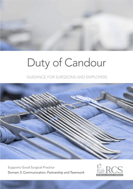Duty of Candour