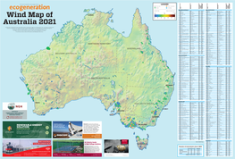 Wind Map of Australia 2021