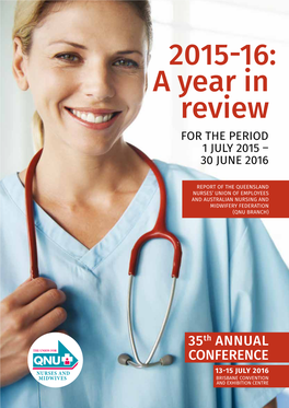 A Year in Review for the PERIOD 1 July 2015 – 30 JUNE 2016