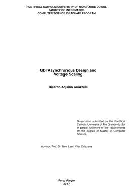 QDI Asynchronous Design and Voltage Scaling