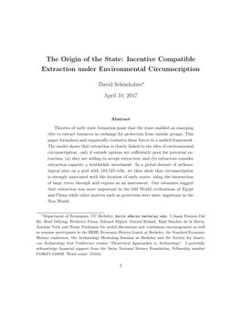 Incentive Compatible Extraction Under Environmental Circumscription