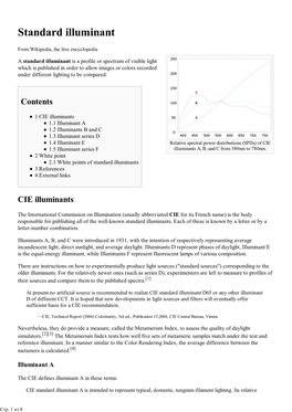 Standard Illuminant