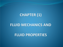 What Is Fluid Mechanics?