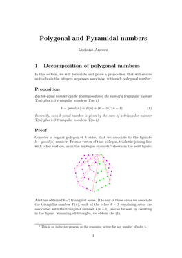 Polygonal and Pyramidal Numbers